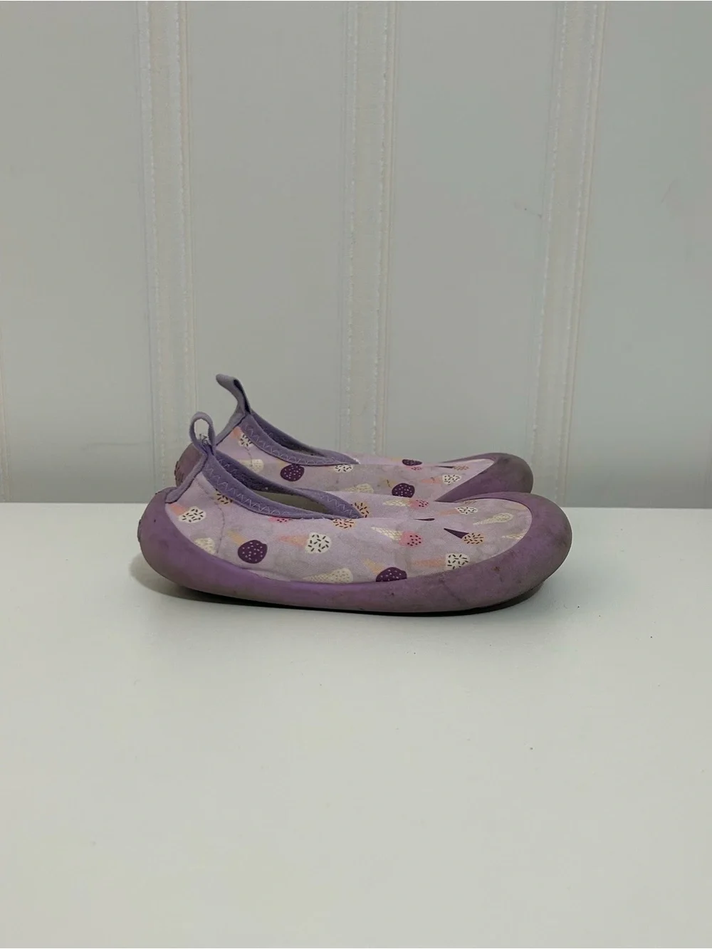 Jan & Jul Kids Purple Slip-On Water Shoes - Polka Dot Print